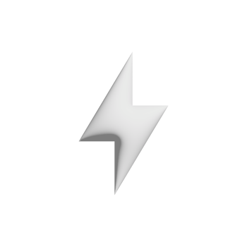 bolt icon 3d design for application and website presentation png