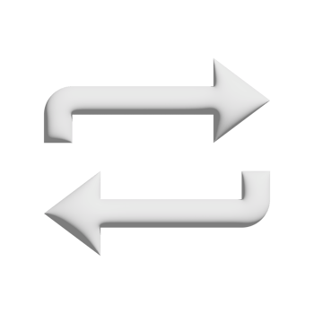 loop icon 3d design for application and website presentation png