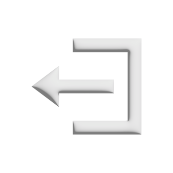 account logout icon 3d design for application and website presentation png