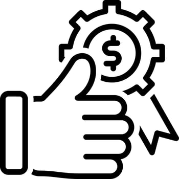 line icon for worth vector