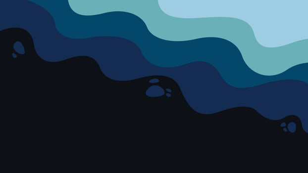 Dynamic shapes composition. Abstract blue and dark color background. vector
