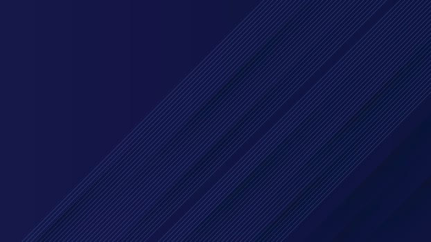 Modern line stripes curve abstract presentation background. Dark blue background vector