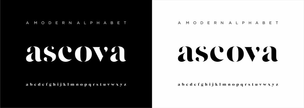 Elegant modern alphabet letters font. classic lettering minimal fashion designs. typography modern serif fonts regular vector