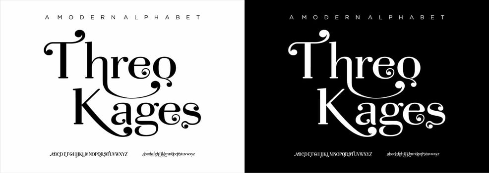 Elegant modern alphabet letters font. classic lettering minimal fashion designs. typography modern serif fonts regular vector