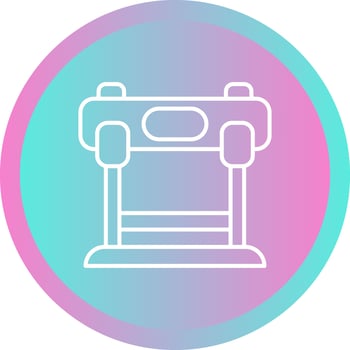 Hurdles Race Vector Icon