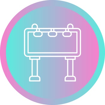 Road Banner Vector Icon