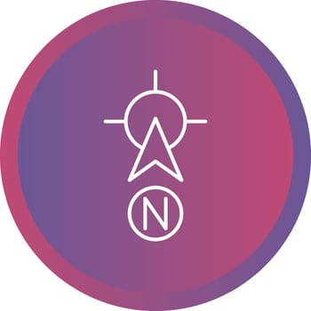 North Vector Icon