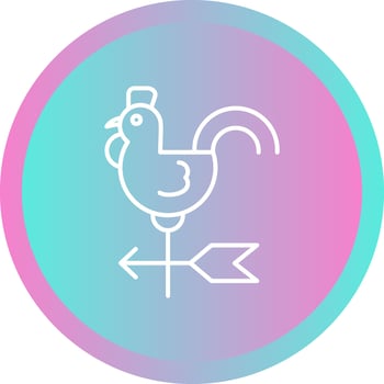 Wind Vane Vector Icon