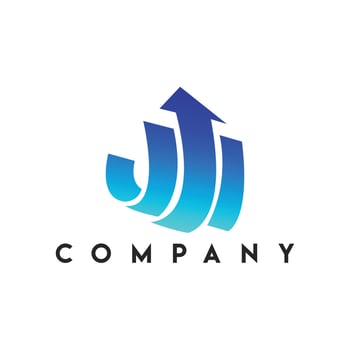 Financial logo arrow graph icon, Up Market Logo vector