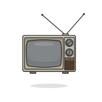 Illustration vector graphic of Television