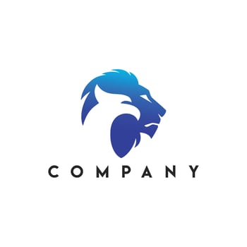 Lion Eagle Logo, Wolf or lion face and bird icon vector
