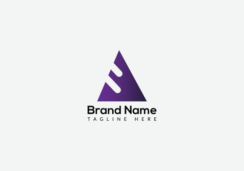 Abstract A letter modern initial lettermarks logo design vector
