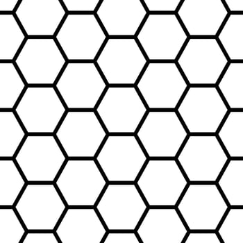 Honeycomb seamless pattern. Abstract geometric honeycomb seamless pattern. Hexagon pattern. Vector illustration
