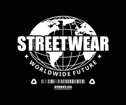 Aesthetic streetwear apparel t shirt design, vector graphic, typographic poster or tshirts street wear and urban style