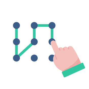 Authentication by entering a password to access information png