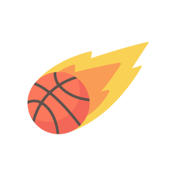 A basketball that is thrown into the basket in a sport png