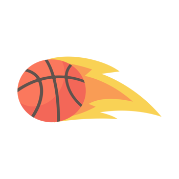 A basketball that is thrown into the basket in a sport png