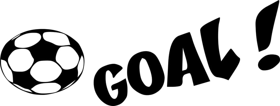 Icon ball goal vector