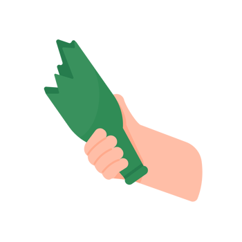 A knife weapon. The weapon of a robber in a murder case. png