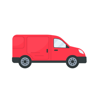 Trucks deliver goods to the recipient. online ordering concept png