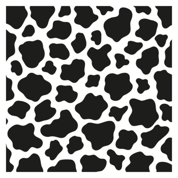 Black polka dot background of milk cow leather. png