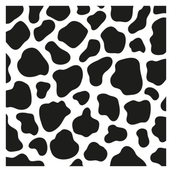 Black polka dot background of milk cow leather. png