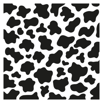 Black polka dot background of milk cow leather. png