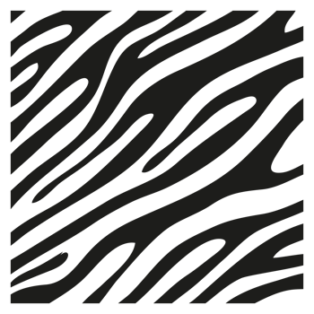 Black stripes on the skin of a zebra for decoration graphics png