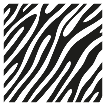Black stripes on the skin of a zebra for decoration graphics png