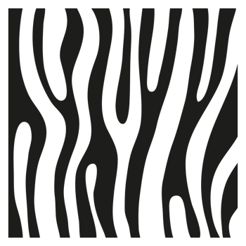 Black stripes on the skin of a zebra for decoration graphics png