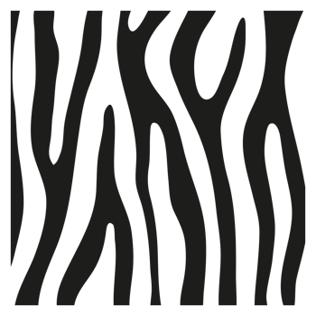 Black stripes on the skin of a zebra for decoration graphics png