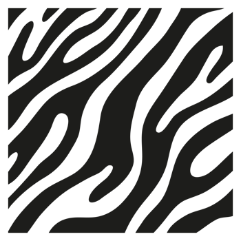 Black stripes on the skin of a zebra for decoration graphics png