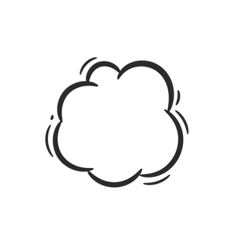 hand drawn speech bubble for chatting cartoon characters png