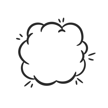 hand drawn speech bubble for chatting cartoon characters png