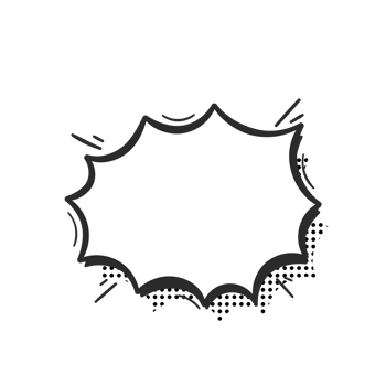 hand drawn speech bubble for chatting cartoon characters png