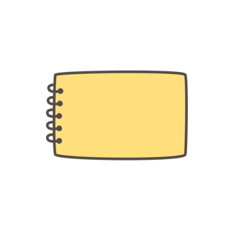 Bullet journal doodle set. hand drawn planner notebook elements png