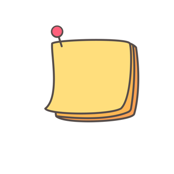 Bullet journal doodle set. hand drawn planner notebook elements png