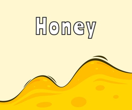 dripping honey on white background. orange honey melted. honey drops vector illustration. Melting honey drops. Golden yellow realistic syrup or juice dripping liquid oil splashes vector.