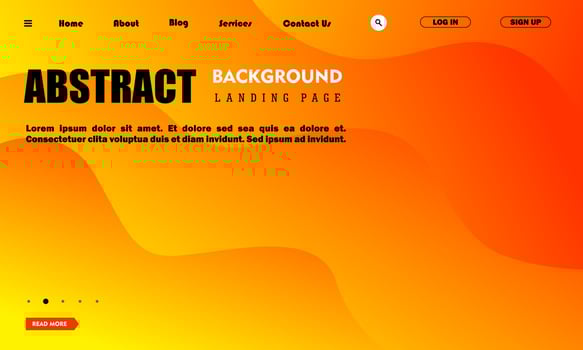 Website template design. Vector illustration concept of web page design for website development.