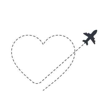 Airplane routes travel icon. Travel from start point and dotted line tracing. png