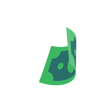 Jack Port money. dollar bills falling from above. png