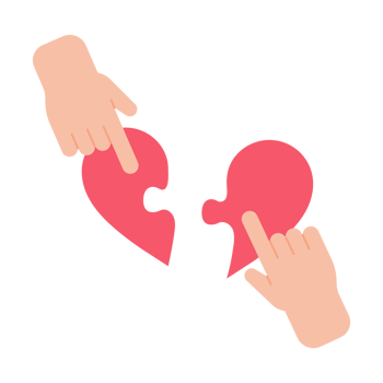 hands giving hearts to each other Helping the poor by donating items to charity png