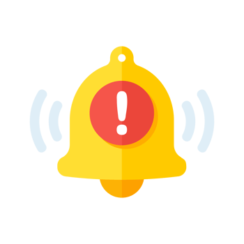 notification. The golden bell vibrating loudly alerted the event. schedule appointment time png
