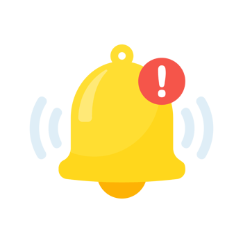 notification. The golden bell vibrating loudly alerted the event. schedule appointment time png