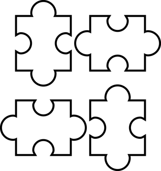 set of puzzle icons png