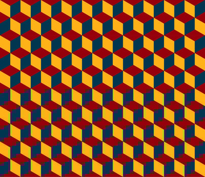 seamless geometric box pattern abstract background vector