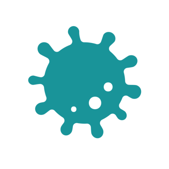Covid-19 icon Viruses that are spread through coughing or sneezing Simple flat design png