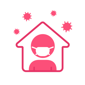 People icon. Social spacing with covid-19 patients to prevent the spread of pathogens. png