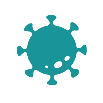 Covid-19 icon Viruses that are spread through coughing or sneezing Simple flat design png