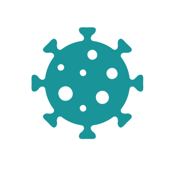 Covid-19 icon Viruses that are spread through coughing or sneezing Simple flat design png
